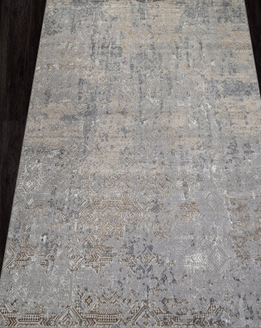 Ковер российский F281 PALERMO (PP Heatset Высокоплотный, бежевый, серый)