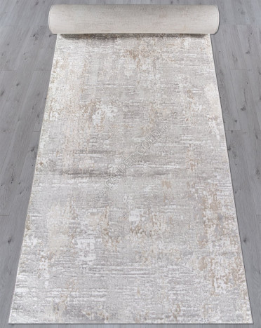 Ковер российский F197 Меринос (PP Heatset Высокоплотный, бежевый, серый)