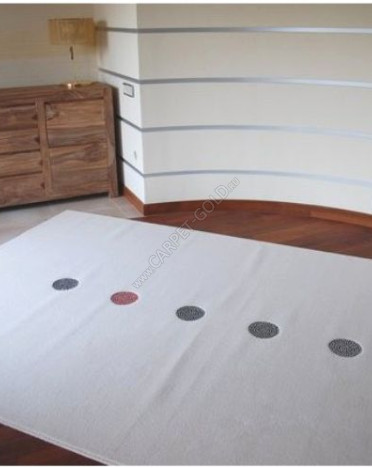 Ковер польский Agnella Glamour (with Swarovski Crystals) Sparkle (шерсть, белый,кремовый)