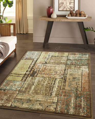 Ковер бельгийский 38405-7292-71 Genova (Вискоза, коричневый)