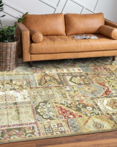 Ковер бельгийский 38445-7292-71 Genova (Вискоза, коричневый, разноцветный)