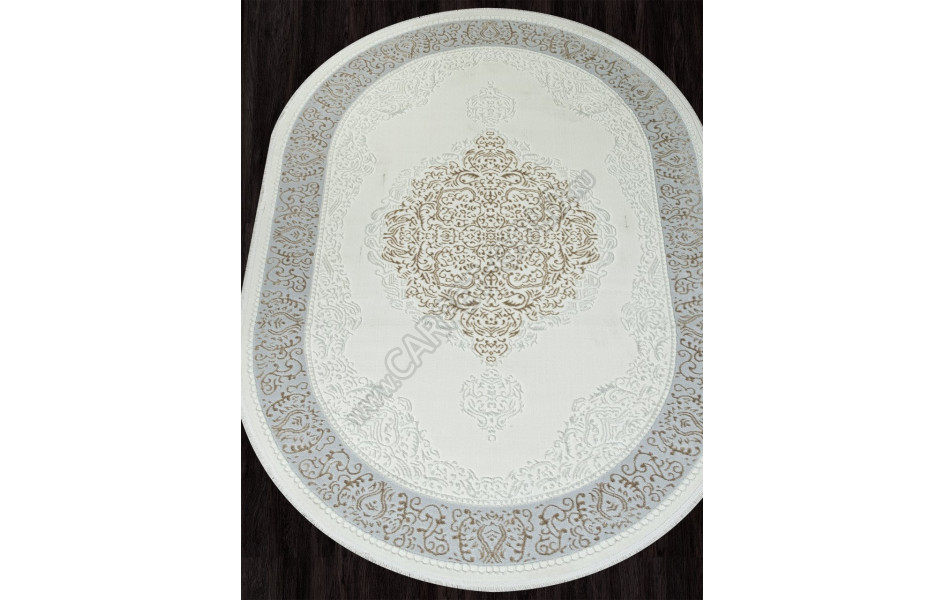 Ковер 00759B - CREAM HB / BEIGE FDY - Овал - коллекция SAHARA